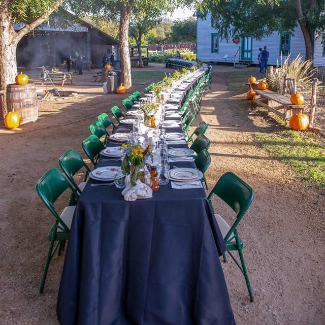 Long table rental at the Heritage Farmstead Museum